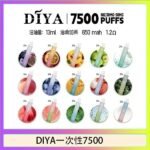 DIYA叮啞拋棄式7500 Puffs一次性電子煙3%